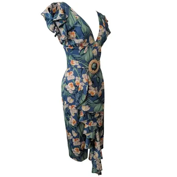 PatBO Floral Belted Midi Dress - Picture 6 of 16